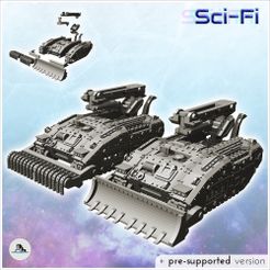 1-PREM-WB-VE-V34.jpg Fichier STL Char impérial Raptor (version de récupération avec lame avant ou module de déminage) (34) - Future Sci-Fi SF Post apocalyptique Tabletop Scifi Wargaming Planetary exploration RPG Terrain・Plan pour impression 3D à télécharger