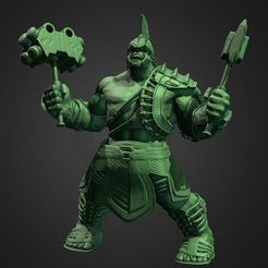 capture_08252017_172900.jpg 3D-Datei HULK FROM THOR RAGNARÖK INSPIRITED MODEL FOR 3D PRINT・Modell für 3D-Drucker zum Herunterladen