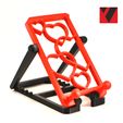 1.jpg Archivo STL Regalo soporte para teléfono "Corazón・Plan imprimible en 3D para descargar