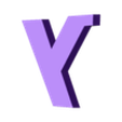 Y.stl Letters and Numbers POKEMON (2 colors) Letters and Numbers | Logo