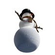 OL.jpg DOWNLOAD SNOWMAN 3D Model - Obj - FbX - 3d PRINTING - Christmas - Noel Christmas
