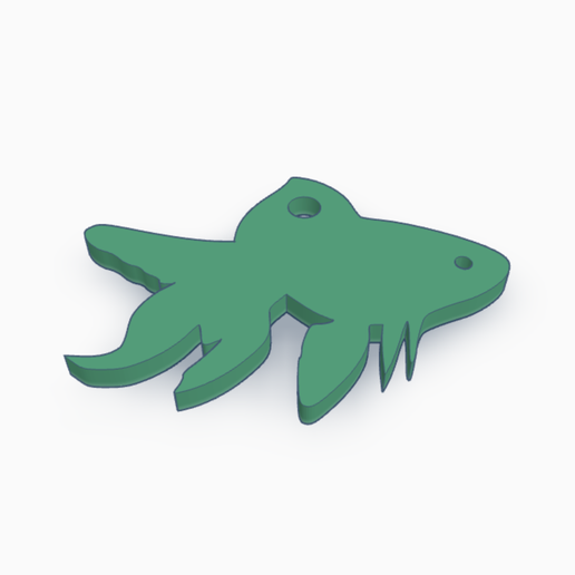 🐠 Fish Keychain・ STL File for 3D printing・Cults
