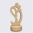 Shapr-Image-2022-12-20-174825.png Man Woman Kiss Sculpture, Love Statue, Forever Eternal Love Couple In Love, romantic statuette, eternal kiss, bodies in heart shape