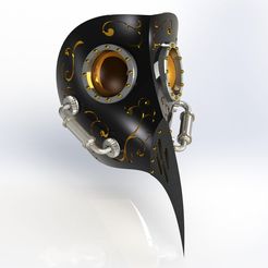 Untitled.jpg Fichier STL MASQUE DE MÉDECIN DE LA PESTE・Objet pour impression 3D à télécharger