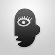 Asset_1059.jpg Abstract Face Profile Sculpture with Eye Detail