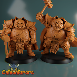 VossarDUO1.png STL file Feline Enforcer - Vossar Doompelt pack・3D printing idea to download