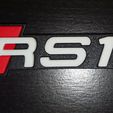 _20211021_153030.jpg Audi RS1 plus Emblem Logo badge S1 A1 Abt APR Motorsport