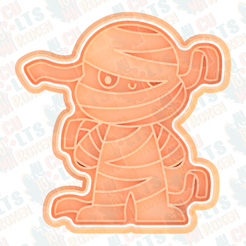 Mummy-cookie-cutter.png STL file Mummy cookie cutter *・3D printer design to download