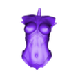 HARPY_Body-top.stl Harpy trapped by tentacles