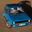 volkswagen golf rc body lexan 267mm caddy shell tamiya tt01 tt02  (3).jpg Free STL file WHEELS BBS touring Rc car・Template to download and 3D print