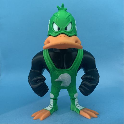 Daffy Duck Luchador | AMS / Multipart (3MF) | Looney Tunes Fanart