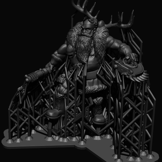 👴 1-54 and Makers Cult Old King Swol・Free OBJ File for ・Cults