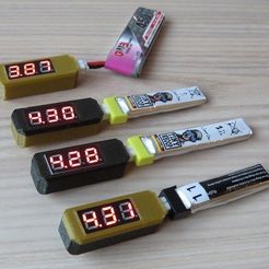 8ee46fb2662b92952c0b36ceb7f4acfe_display_large.JPG STL-Datei 1S Battery Voltage Checker - PH2.0 kostenlos・3D-druckbares Design zum herunterladen