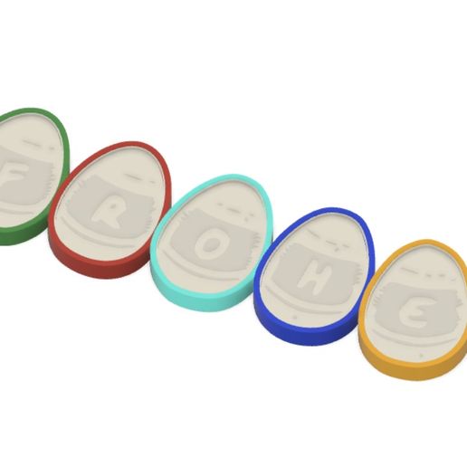 Happy Easter - LED Font 3D model