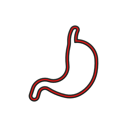 Stomach Cookie Cutter STL File - 4 inches