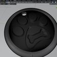 06.jpg Dog paw & bone pendant