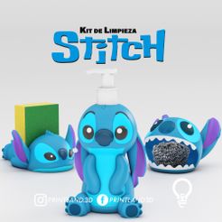 STITCH_LIMPIEZA.jpg Archivo STL KIT DE LIMPIEZA STITCH - PRINTLAND.3D・Idea de impresión 3D para descargar