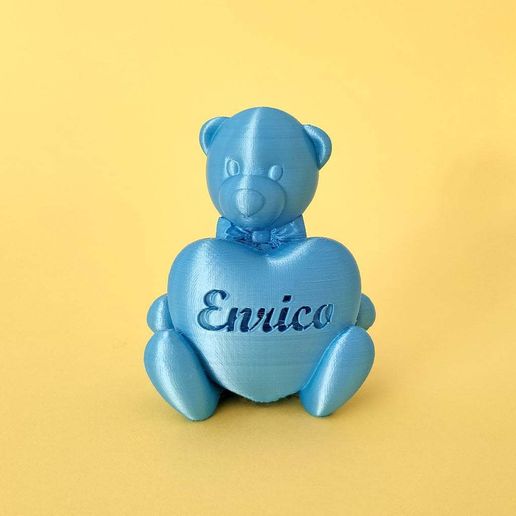 Teddy Bear with Heart - 3D model önizlemesi