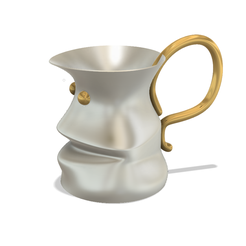 milk_pot_v14_mini v2-05.png STL file professional vase cup milkpot jug vessel v14 for 3d print and cnc・3D printable model to download, Dzusto