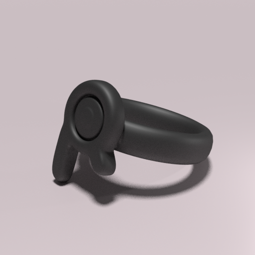 Unown ring "R" 3D model