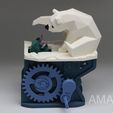BP03.jpg Free STL file Polar Bear with Seal (automata)・3D printable object to download