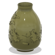 vase-313 v5-04.png vase real witch circle  pot for magic ritual for 3d-print or cnc