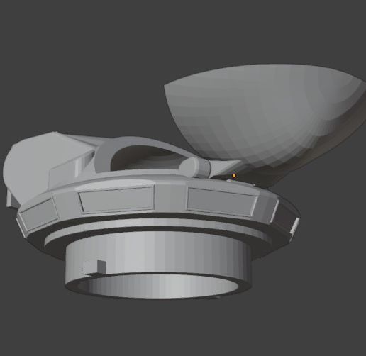 🪖 M48A3 tank commander cupola M1 G305 riser open hatch・ STL File for 3D ...