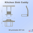 Folie4.PNG Kitchen Sink Caddy / Sink Organizer / Cloth Hanger / Sponge Holder