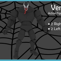 main.jpg Datei STL Venom 1:12 ACTION FIGURE.・Design für 3D-Drucker zum herunterladen