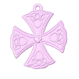 cross-06-low-91.png neck pendant keychain Catholic protective cross v06 3d-print and cnc