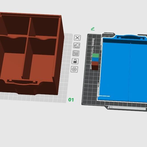 3-Box-Tea-Holder-with-Latching-Lid.-on-A1-Mini.jpg 3D Printable Tea Bag Holder with latching lid sized for A1 Mini sized printers