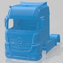 Mercedes-Benz-Actros-2022-1.jpg 3D file Mercedes Benz Actros 2022 Printable Body Truck・3D printable model to download, hora80