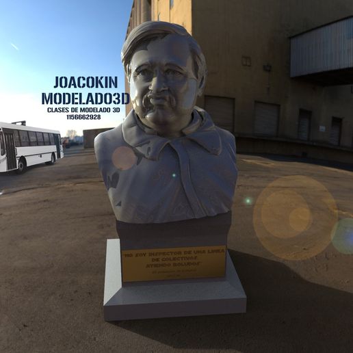 Bust of a bunny seller- By JoacoKin - 3D model önizlemesi