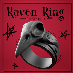 Raven-Ring_.png Raven Ring - Halloween Ring - witch style