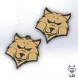 LD Tag and Keyring 1.jpg Бесплатный STL файл Lobo Dorado 3D - Key Ring and Tag・3D-печатная модель для скачивания
