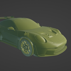 1.png STL-Datei Porsche 911 GT3 RS 992 2023・3D-druckbares Modell zum Herunterladen