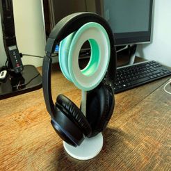 casque_3.jpg Free STL file Headphone stand・3D printing design to download