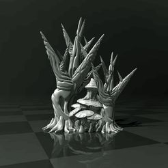 Sci-fi_Forest.jpg Free STL file Sci-fi Forest (support free) 3D Printer and Filament TEST・3D print model to download