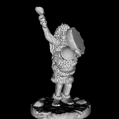 IA-SL-Pregnant-Drummer.png STL file Easy-Print Pregnant Ice Age Shamaness・3D printing template to download