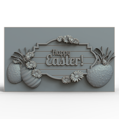 0353.-Easter.png Modèle 3D Fichier STL pour CNC Router Laser & 3D Printer 0353. Pâques