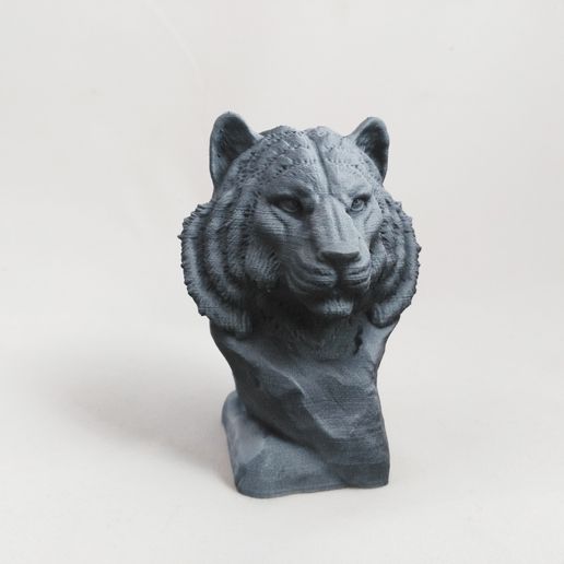 Tiger Bust sculpture