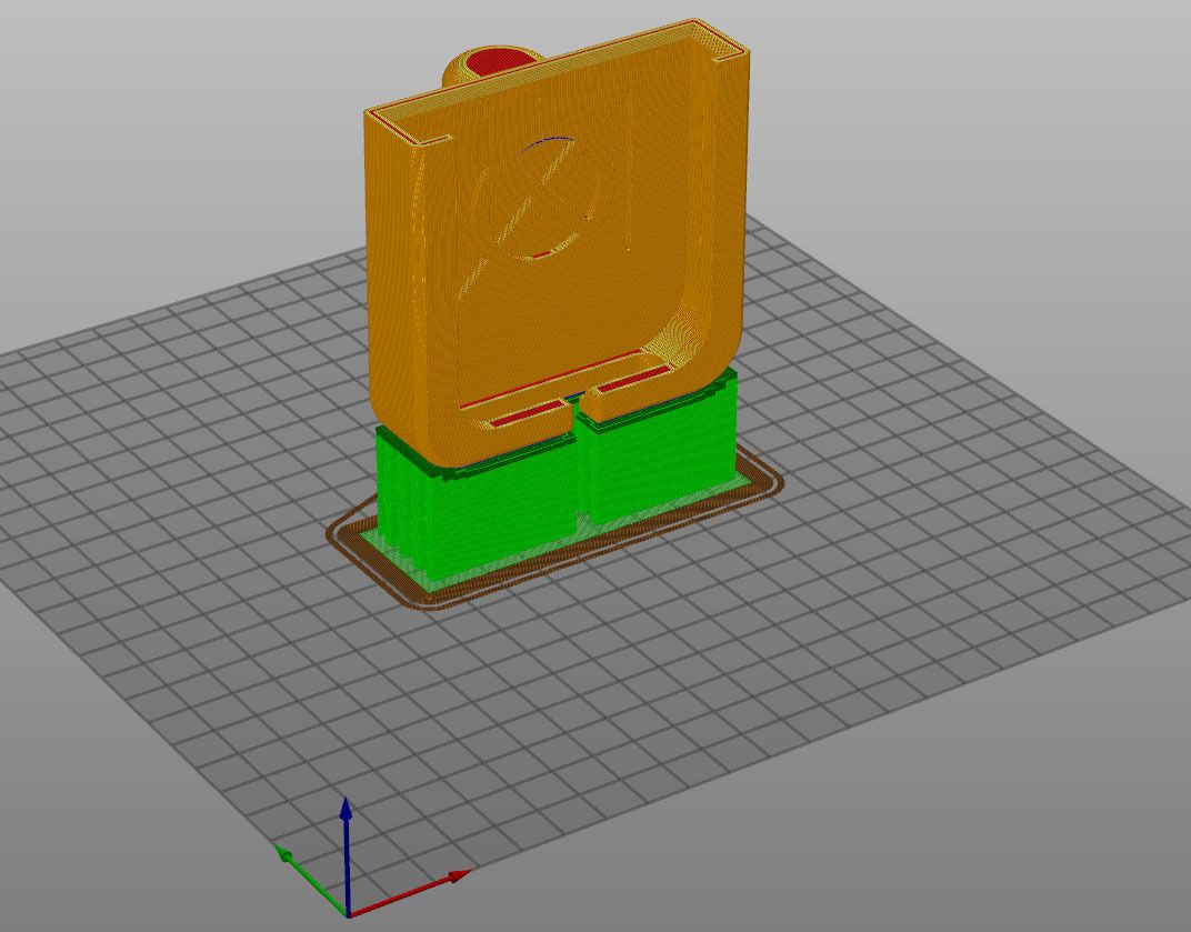 VIC_cradle_sliced.jpg Free STL file iPhone Cradle for the Vauxhall Vivaro (2014-2019)・Model to download and 3D print, moXDesigns