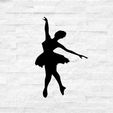 Sin-título.jpg ballet ballerina wall mural decoration silhouette realistic art wall art