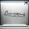 spitfire-mk-xiv.png Wall Silhouette: Airplane Set