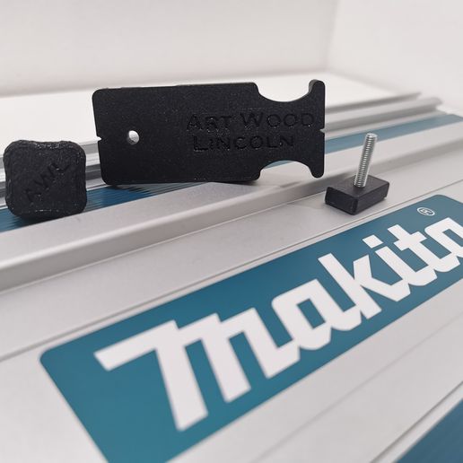 Adaptateur Pour Rail De Guidage Makita DRT50 Et RT0700C - Neuf - Bleu