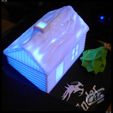 ender-3-xmas-house_5.jpg Free STL file Ender 3 Xmas House LCD cover・3D printing template to download