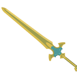 Excalibur.png Excalibur SAO SWORD | EUGEO/KIRITO SWORD | ALO | SWORD ART ONLINE | DISPLAY PLINTH AVAILABLE | BY CC3D