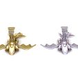 render4.jpg Golden Dragon Wing Pendant – Fantasy Creature 3D Jewelry Model (STL/OBJ)
