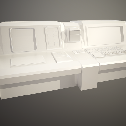 Sci-fi Computer table 3D model