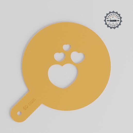product_1400-02_overview.jpg Heart Stencil Set, 5 Sizes, Art Stencil for Latte & Decor, Compatible with Powdered Sugar, Cocoa, Edible Glitter, Cinnamon, Paint